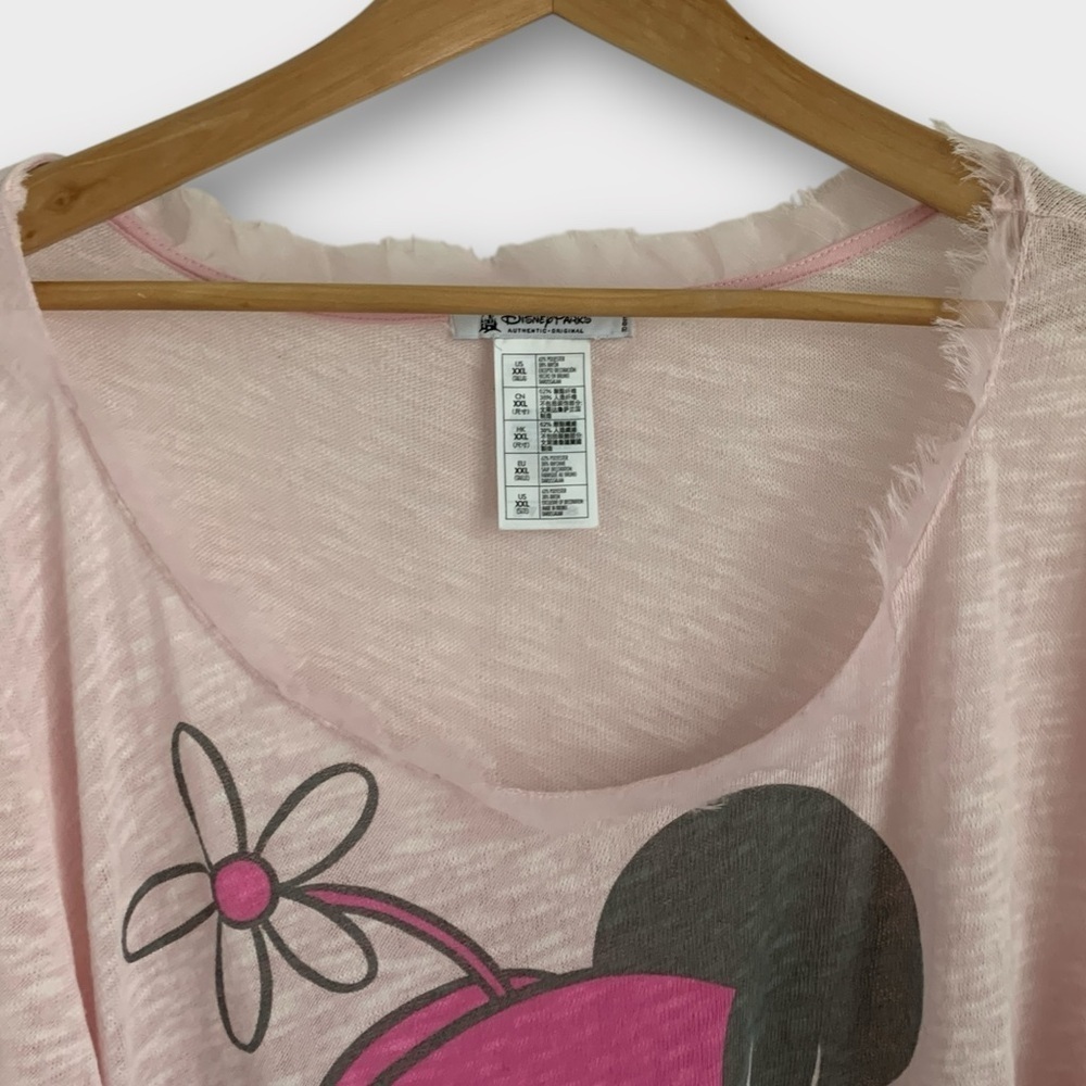 Disney Parks Minnie Mouse Pink Long Sleeve Top - Picture 5 of 8